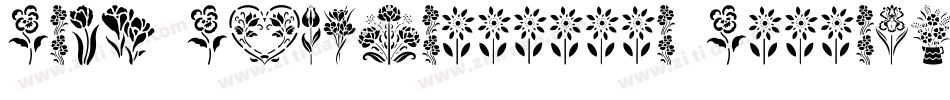 Sexy Silouette Stencils字体转换